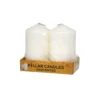 Ivory Pillar Candle 2pc 200g