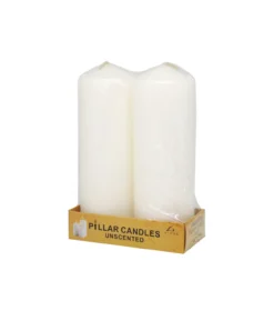Ivory Pillar Candle 2pc 250g