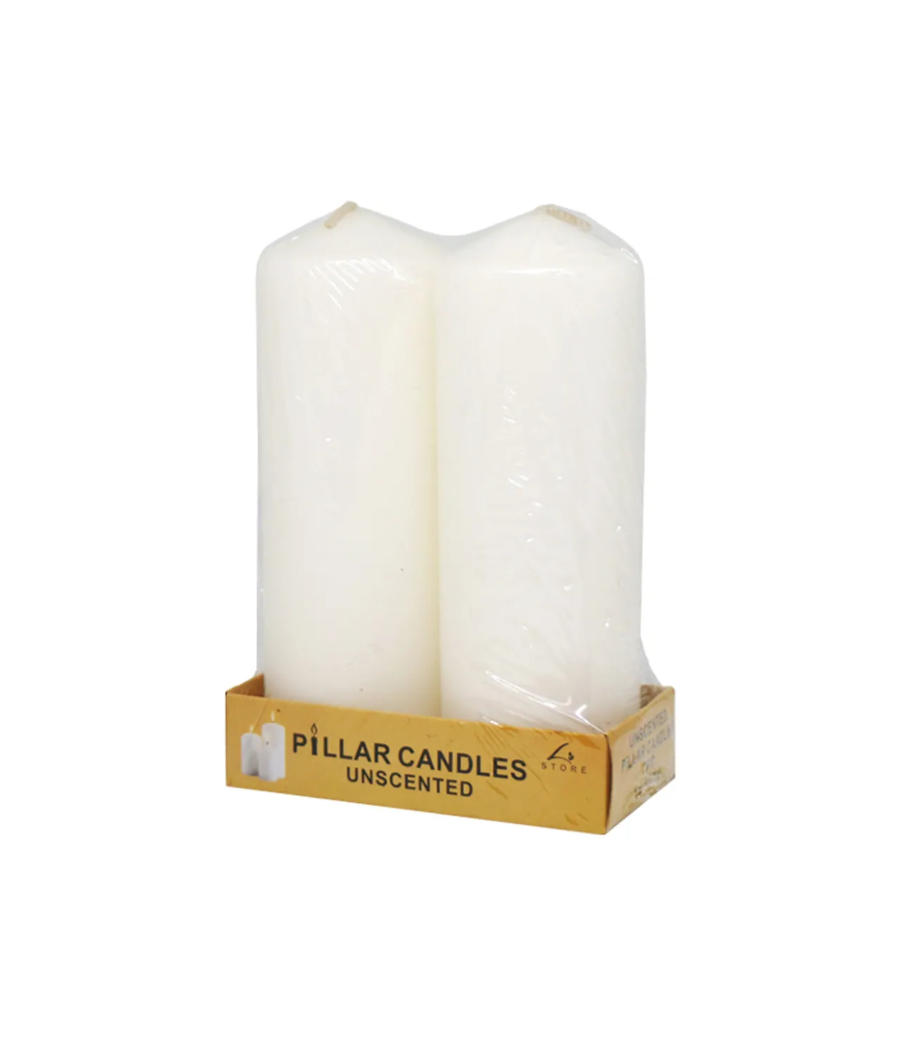 Ivory Pillar Candle 2pc 250g