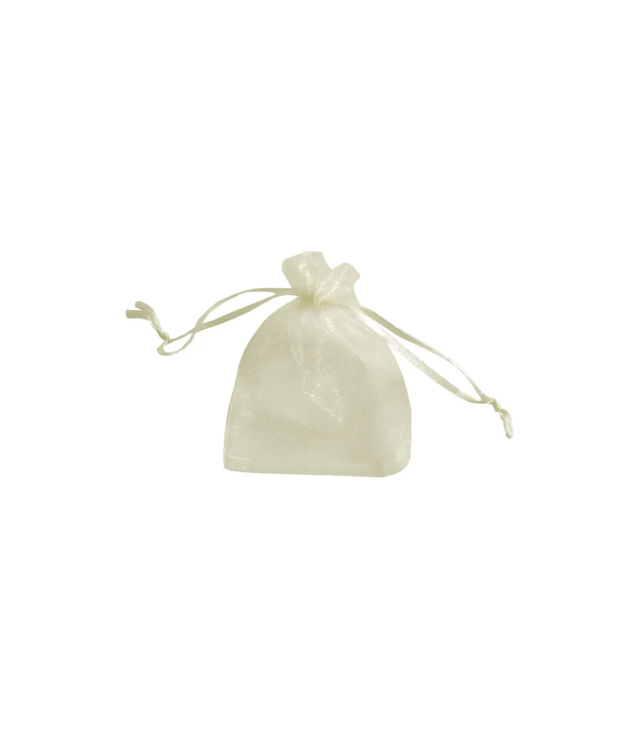 Ivory Small Organza Bags 12pc