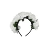 Jumbo Rose Headband White