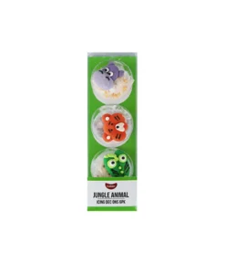 Jungle Animal Icing Decorations 6pk