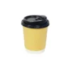 Kraft Double Wall Coffee Cups with Lid 24x8oz