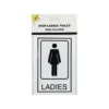 Ladies Toilet Sign 10x15cm
