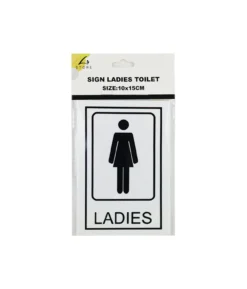 Ladies Toilet Sign 10x15cm