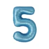 Light Blue Foil Matte Number 5