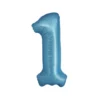 Light Blue Foil Matte Number 1