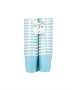 Light Blue Paper Cups 50x9oz
