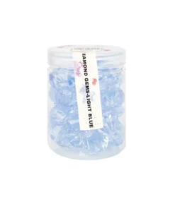 Light Blue Plastic Gems 2.7cm 30pk