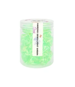 Light Green Plastic Gems 2.7cm 30pk