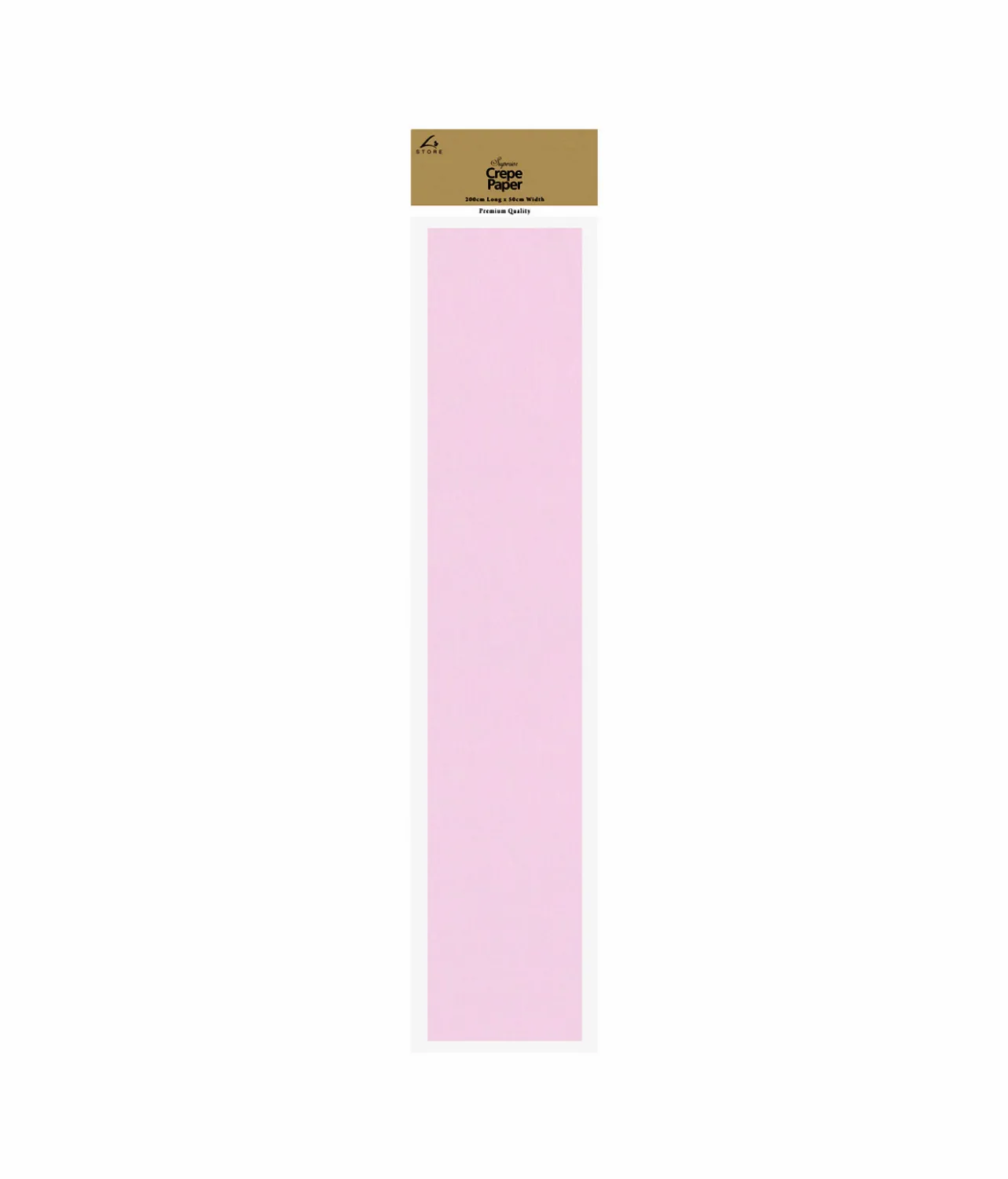 Light Pink Crepe Paper 200x50cm