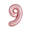 Light Pink Foil Matte Number 9