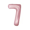 Light Pink Foil Matte Number 7