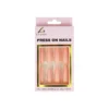 Light Pink Glitter Press On Nails 24pc