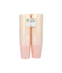 Light Pink Paper Cups 50x9oz
