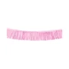 Light Pink Paper Fringe Banner 2m
