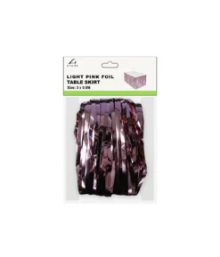 Light Pink Table Skirt 3×0.8m