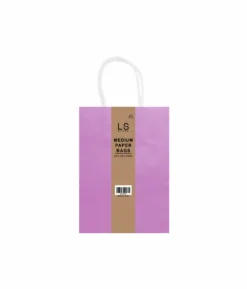 Light Purple Medium Paper Bag 3pcs