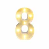 Light Up Number 8 Warm White LED