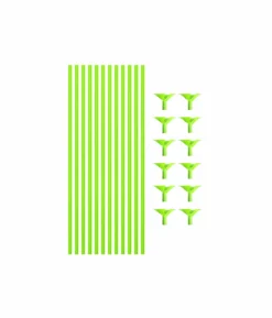 Lime Balloon Stick & Cup Set 12pk