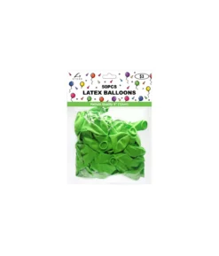 Lime Green Latex Plain Balloons 5inch 50pk