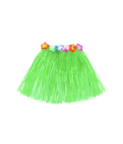 Lime Short Hula Skirt 40cm