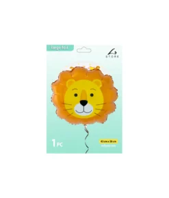 Lion Head Foil Balloon 43x38cm