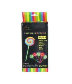 Lollipop Glow In The Dark 6 Set