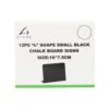 “L” Shaped PVC Small Black Chalk Board Signs 12pc 10×7.5cm