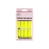 Luminous Yellow Press On Nails 24pc