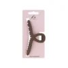Matte Brown Wide Claw Hair Clip 1pc