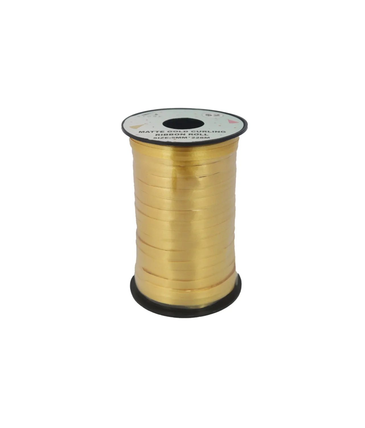 Matte Gold PP Ribbon Roll 228m