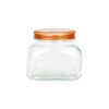 Medium Glass Storage Jar With Copper Lid