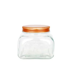 Medium Glass Storage Jar With Copper Lid