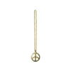 Metal Bling Necklace Gold Peace