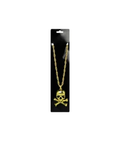 Metal Bling Necklace Gold Pirate