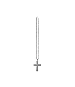 Metal Bling Necklace Silver Cross