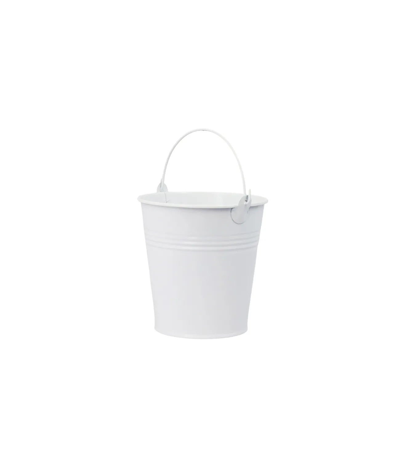 Metal Bucket With Handle Assorted 10.5x11cm