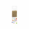 Metallic Gold Candles 12pk