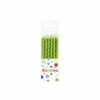 Metallic Green Candles 12pk