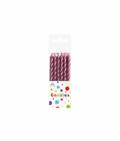 Metallic Light Pink Candles 12pk
