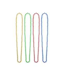 Metallic Multicolor Necklaces 4pc