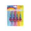 Metallic Rainbow Unicorn Candles 4pk