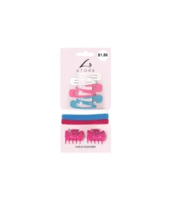 Mixed Colour Hair Accessories Set 10pc