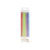 Multicolour Rainbow Metallic Candles 16pk