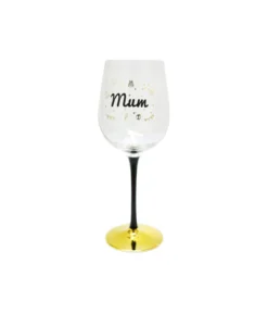 Mum Wine Glass