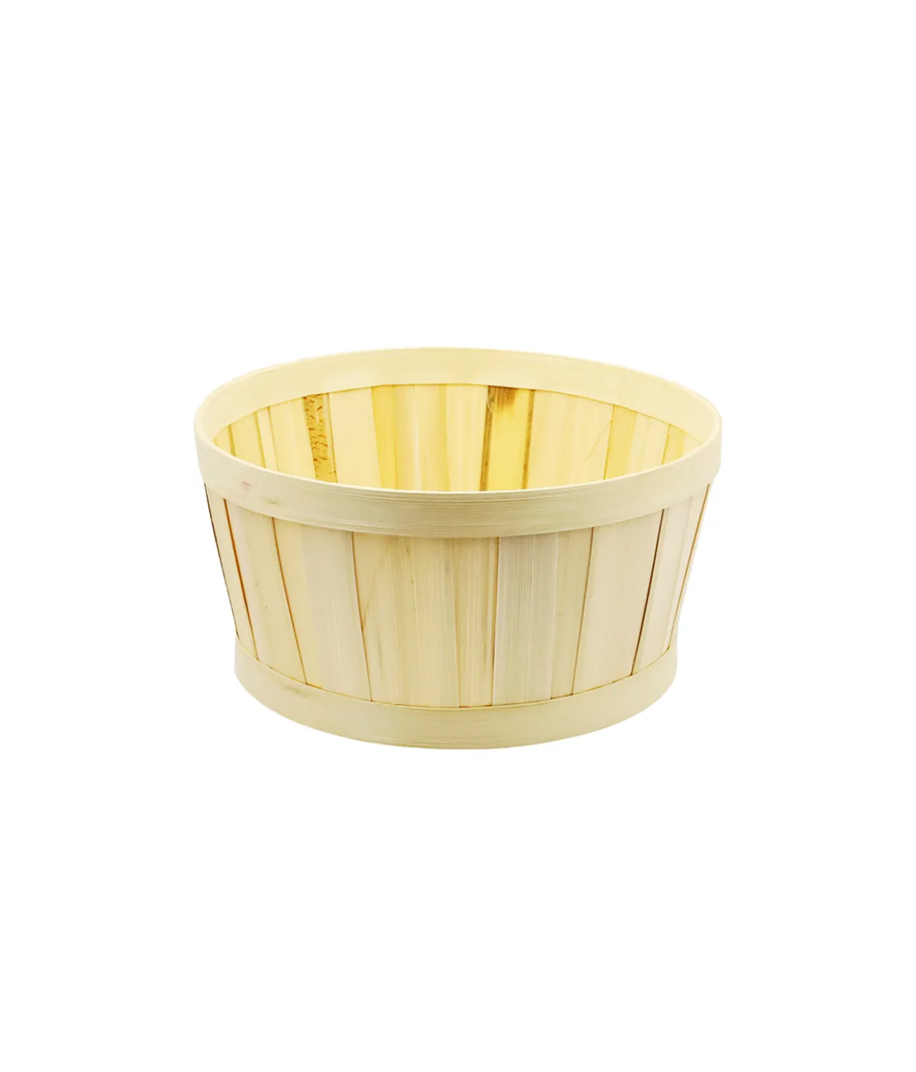 Natural Bamboo Round Basket 21.5x12cm