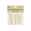 Natural Wooden Peg Dolls 6cm 4pk