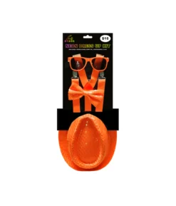 Neon Orange Dress Up Kit 4pc