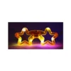 Neon Orange LED Star Glasses 14.5 x 6cm